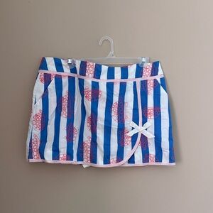 LILLY PULITZER JARVEY SKORT size 12 with turtle bow accents